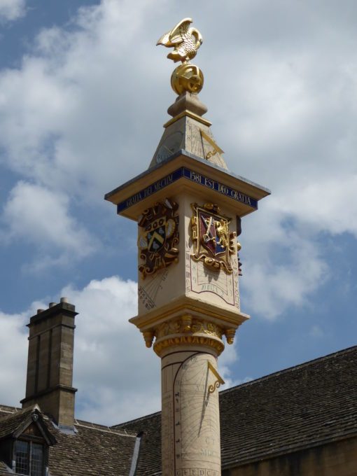 Sundial at Corpus Christi College, Oxford Border Sundials